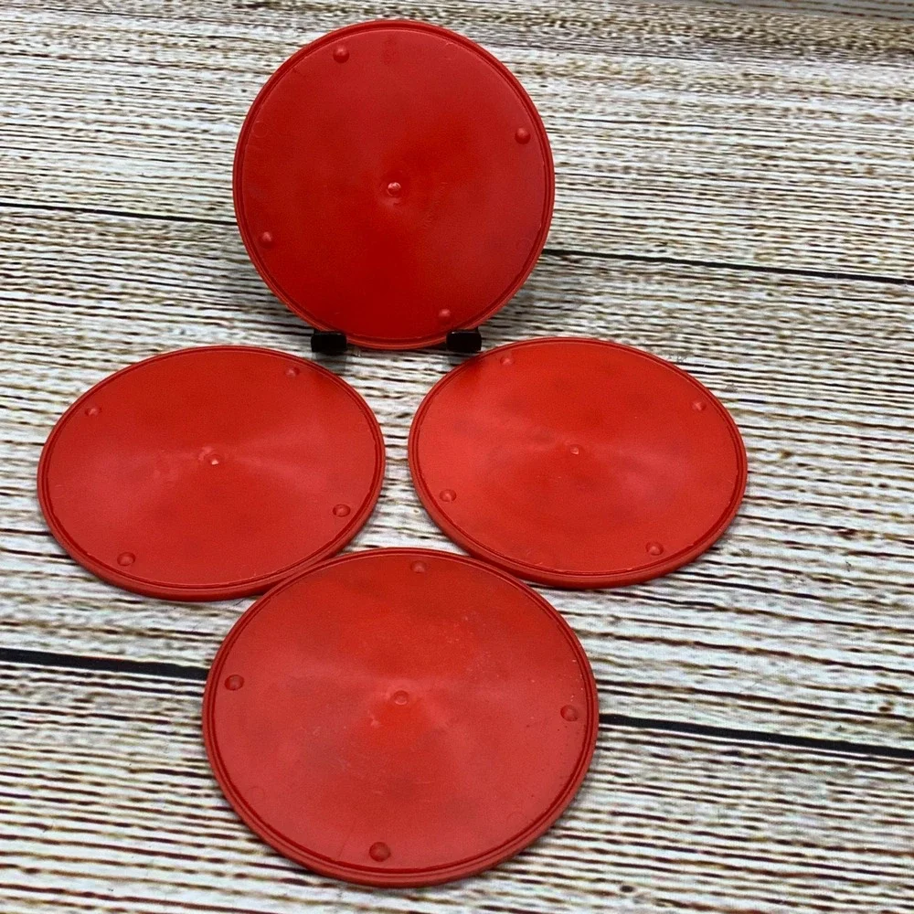 Vintage Coca-Cola Coasters Set of 4 Yippee! Food & Coke‎ Brand Made in USA